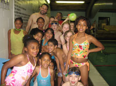 Boys & Girls Club at the swimming pool